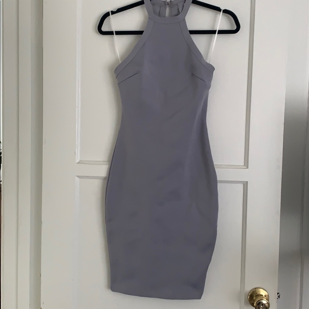 Hello molly grey dress w back detail stretchy